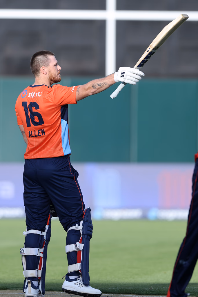 Finn Allen batting for the San Francisco Unicorns